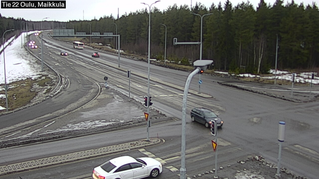 Weather Camera Image Väg 22 Uleåborg Maikkula, Oulu, Pohjois-Pohjanmaa