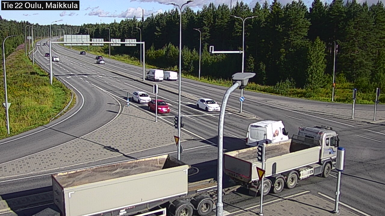 Weather Camera Image Väg 22 Uleåborg Maikkula, Oulu, Pohjois-Pohjanmaa
