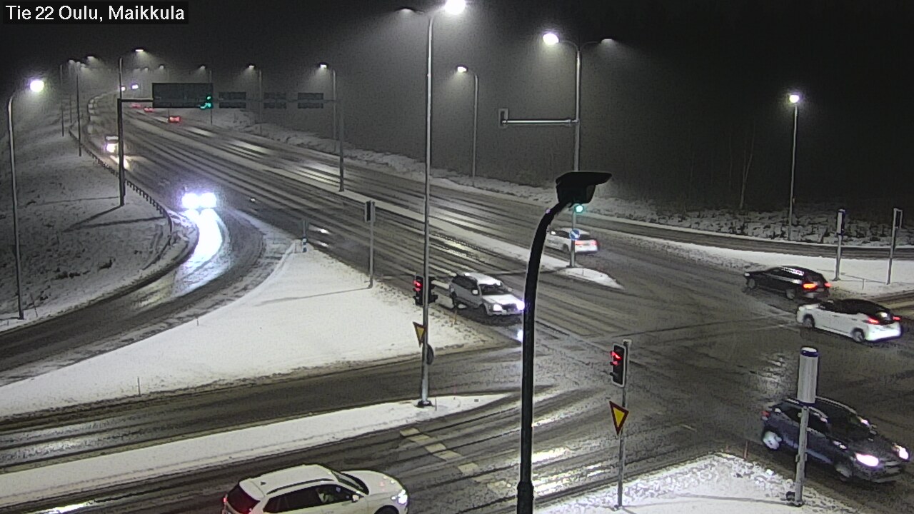 Weather Camera Image Väg 22 Uleåborg Maikkula, Oulu, Pohjois-Pohjanmaa