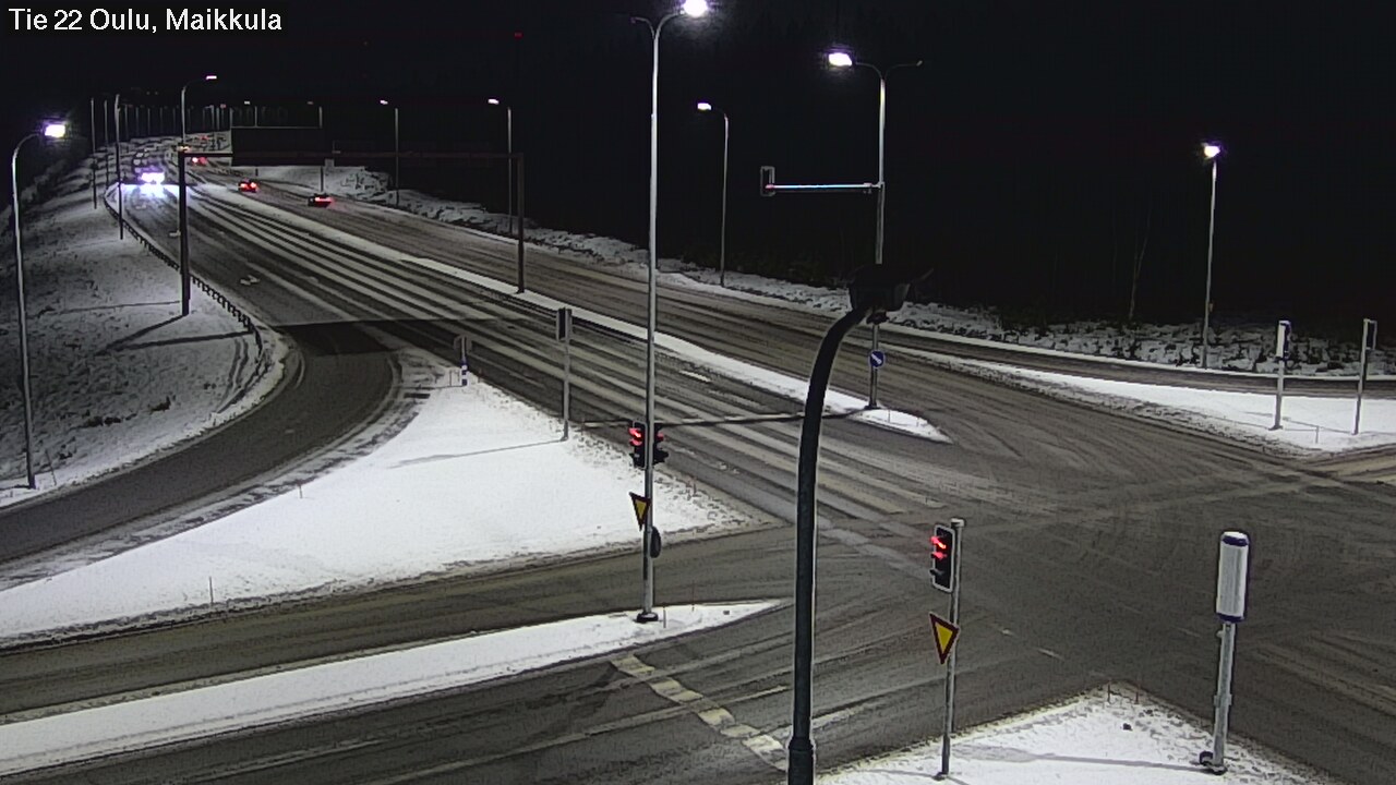 Weather Camera Image Väg 22 Uleåborg Maikkula, Oulu, Pohjois-Pohjanmaa