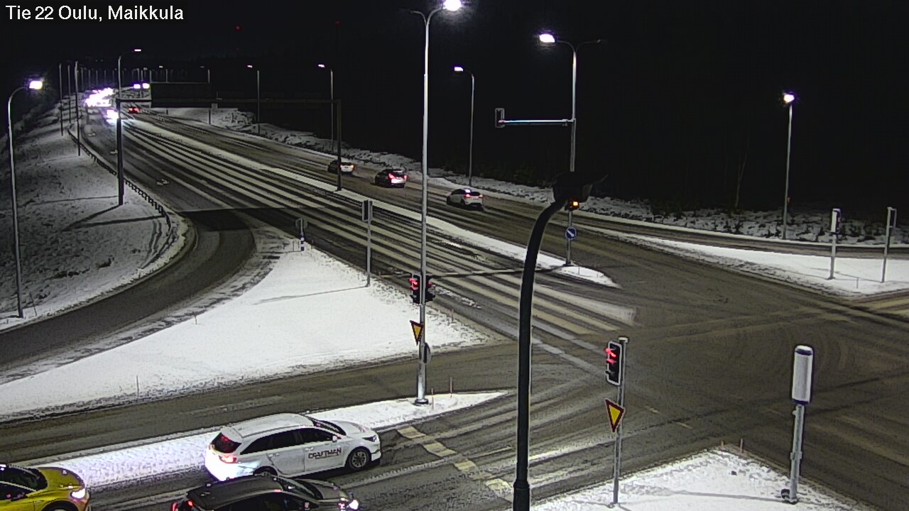 Weather Camera Image Väg 22 Uleåborg Maikkula, Oulu, Pohjois-Pohjanmaa