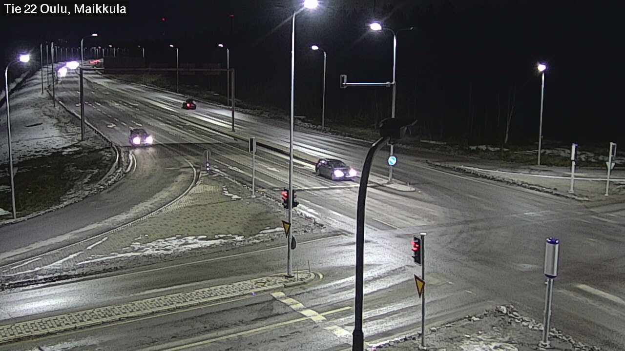 Weather Camera Image Väg 22 Uleåborg Maikkula, Oulu, Pohjois-Pohjanmaa