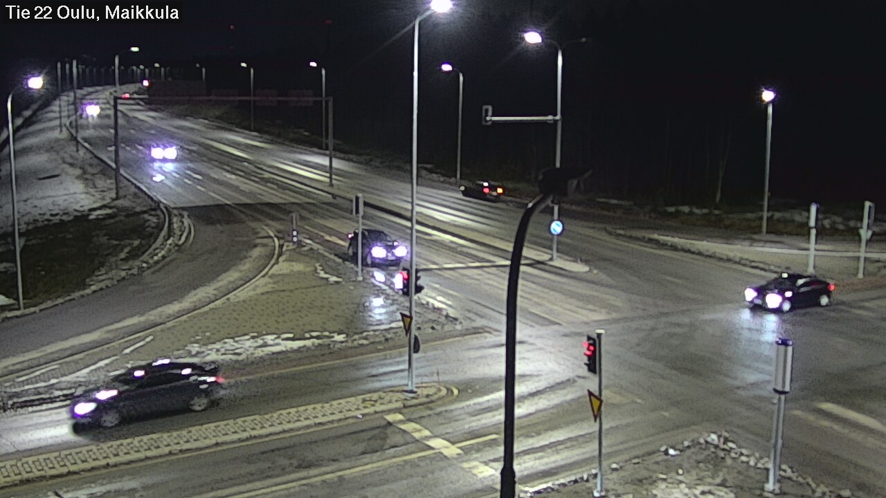 Weather Camera Image Väg 22 Uleåborg Maikkula, Oulu, Pohjois-Pohjanmaa