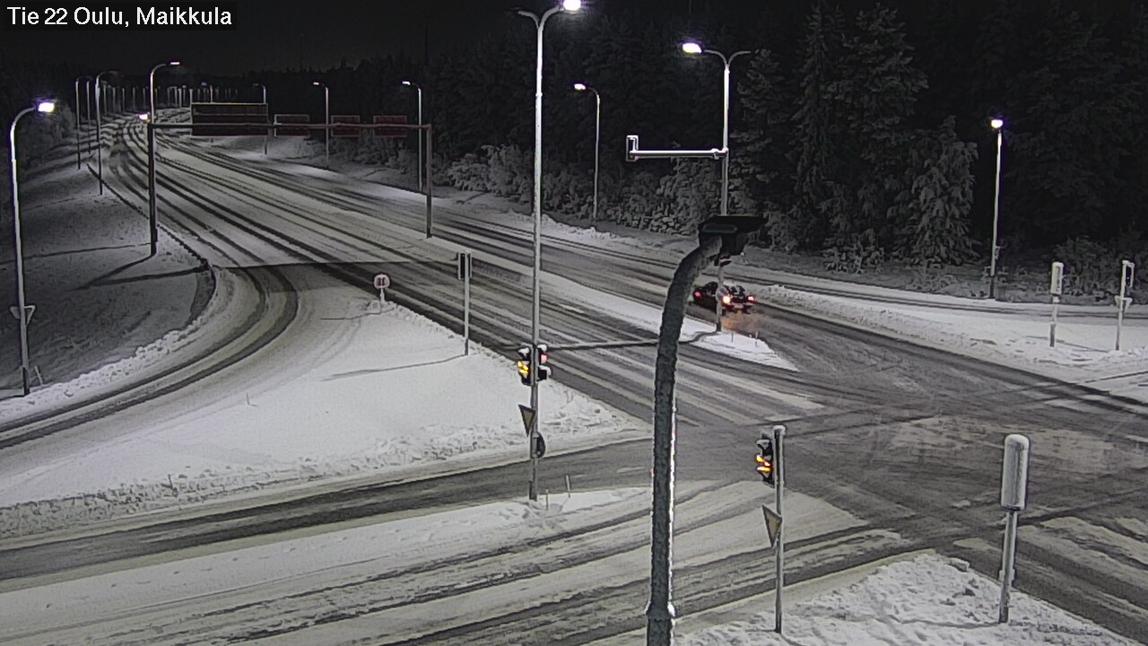 Weather Camera Image Väg 22 Uleåborg Maikkula, Oulu, Pohjois-Pohjanmaa
