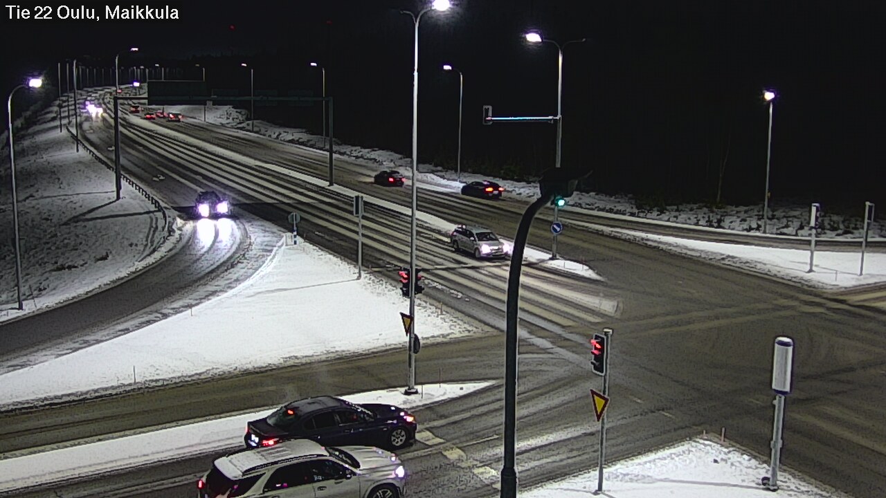 Weather Camera Image Väg 22 Uleåborg Maikkula, Oulu, Pohjois-Pohjanmaa