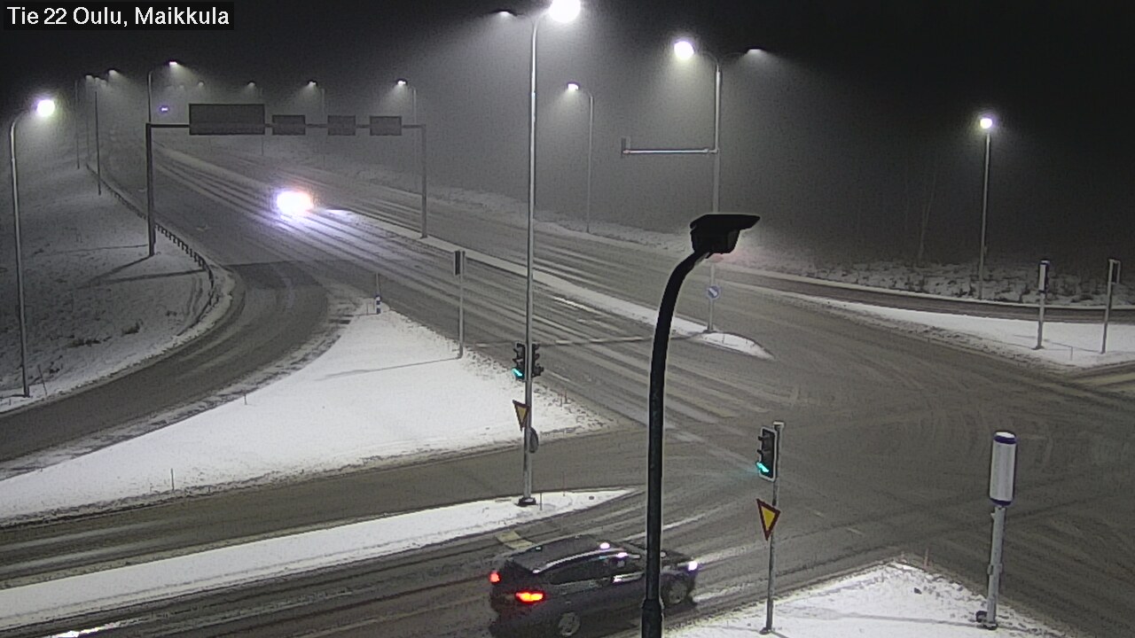 Weather Camera Image Väg 22 Uleåborg Maikkula, Oulu, Pohjois-Pohjanmaa