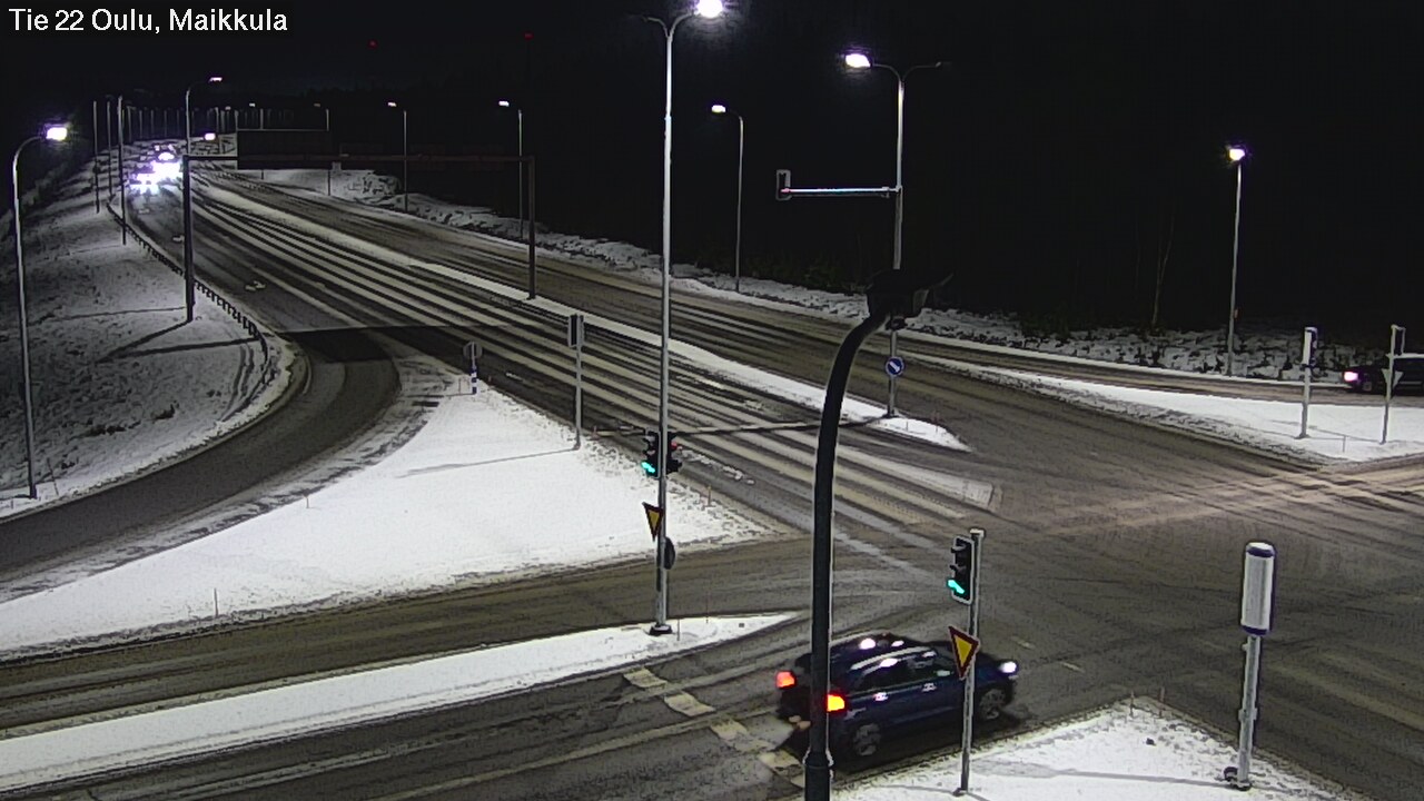 Weather Camera Image Väg 22 Uleåborg Maikkula, Oulu, Pohjois-Pohjanmaa