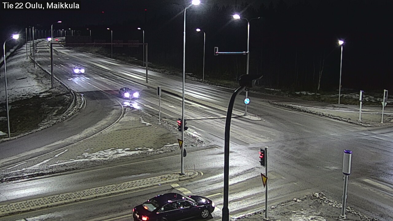 Weather Camera Image Väg 22 Uleåborg Maikkula, Oulu, Pohjois-Pohjanmaa