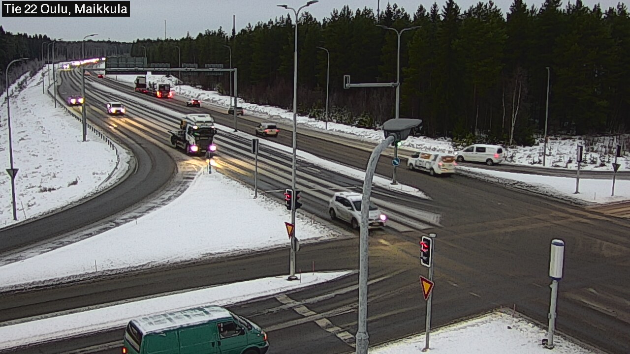 Weather Camera Image Väg 22 Uleåborg Maikkula, Oulu, Pohjois-Pohjanmaa