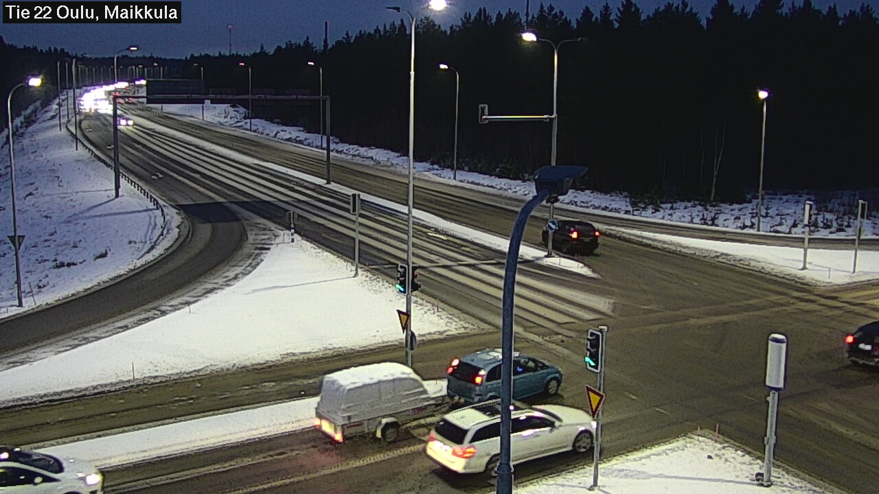 Weather Camera Image Road 22 Oulu Maikkula, Oulu, Pohjois-Pohjanmaa