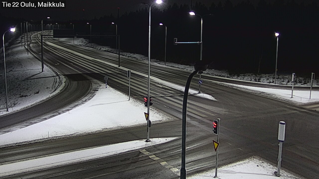 Weather Camera Image Väg 22 Uleåborg Maikkula, Oulu, Pohjois-Pohjanmaa