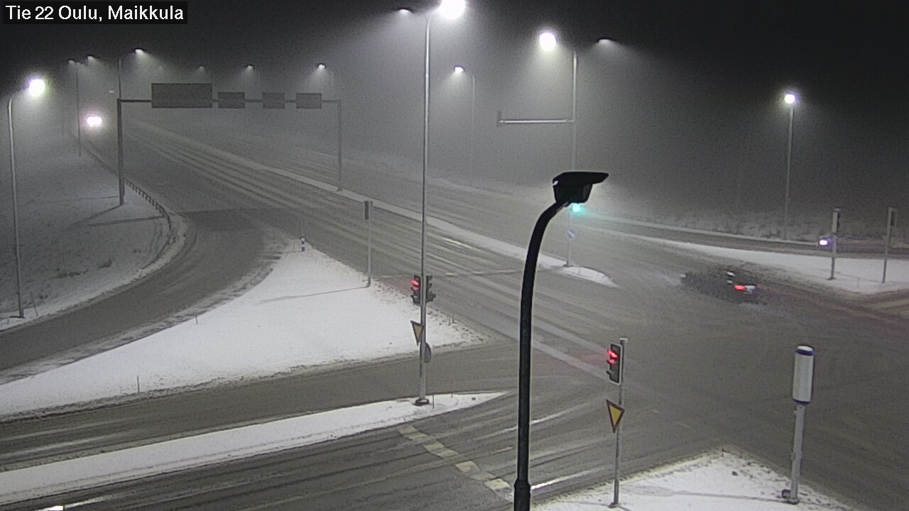 Weather Camera Image Väg 22 Uleåborg Maikkula, Oulu, Pohjois-Pohjanmaa