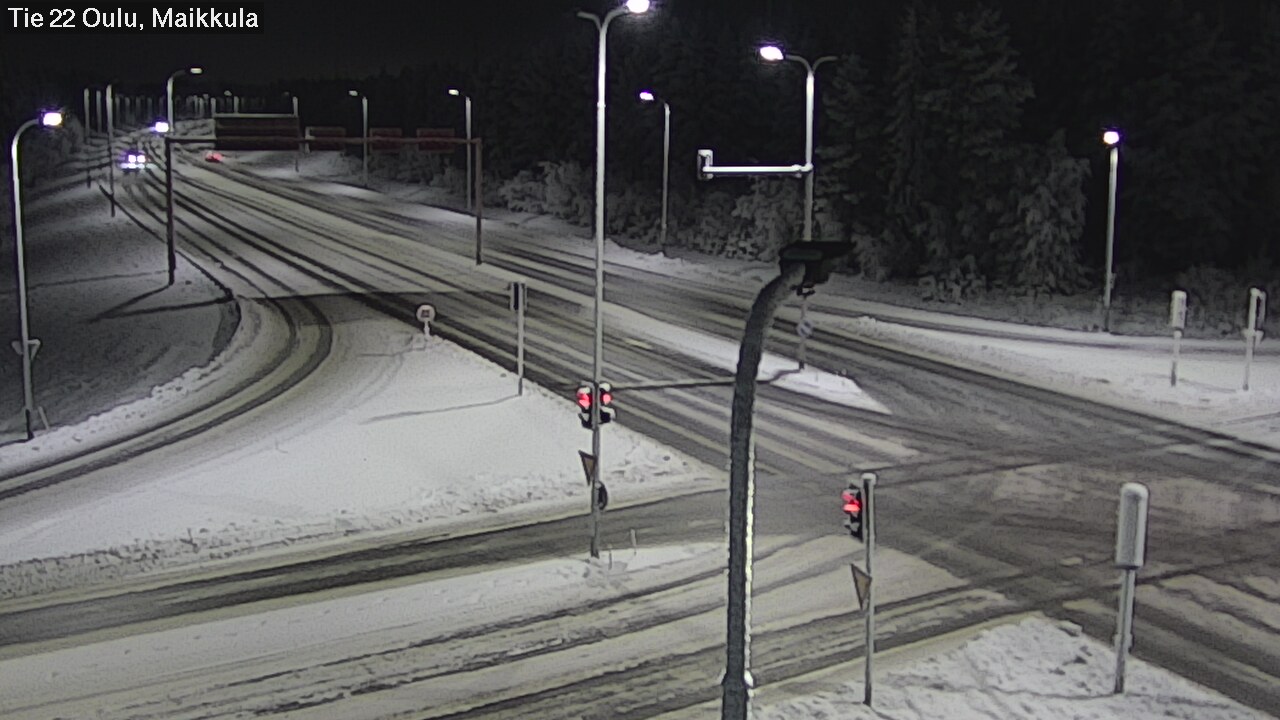 Weather Camera Image Väg 22 Uleåborg Maikkula, Oulu, Pohjois-Pohjanmaa