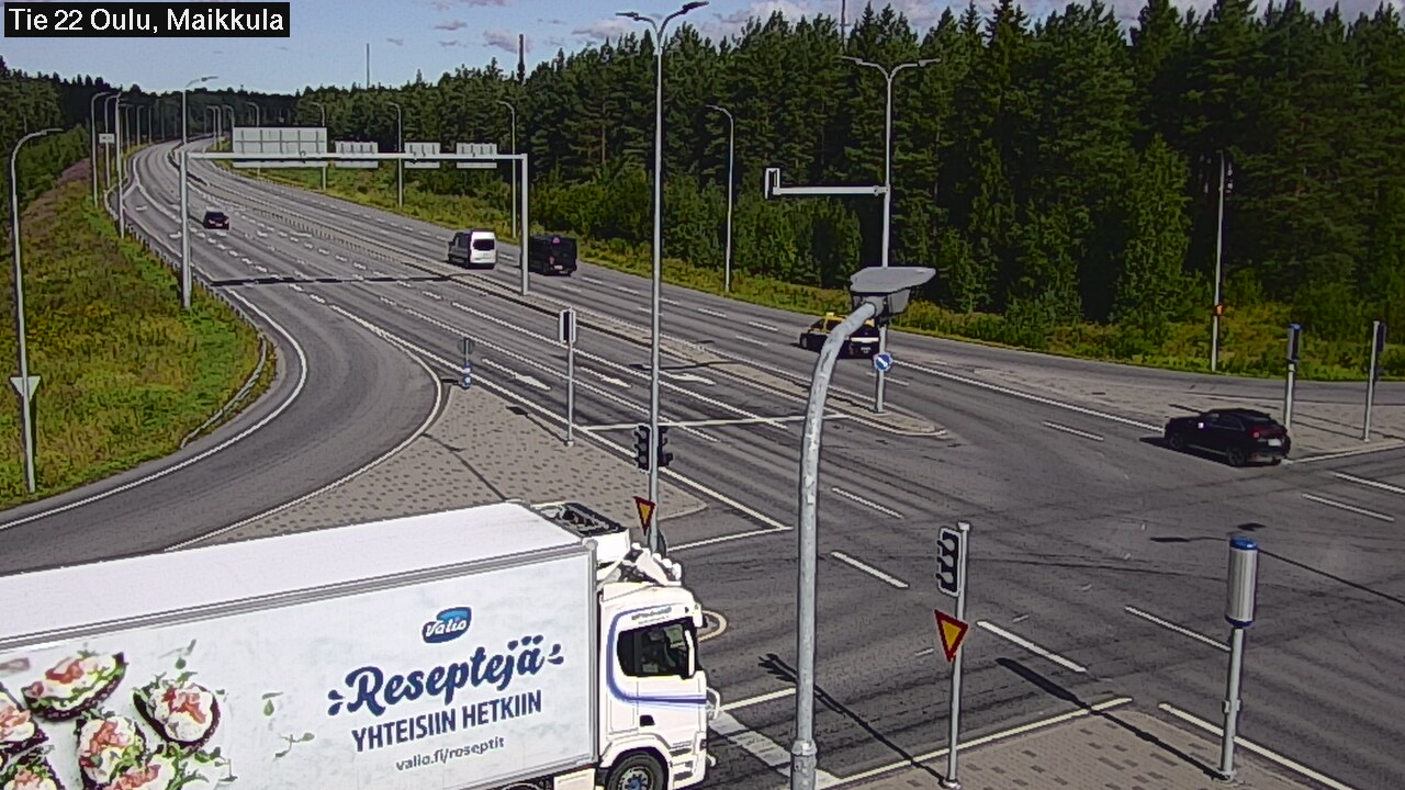Weather Camera Image Väg 22 Uleåborg Maikkula, Oulu, Pohjois-Pohjanmaa