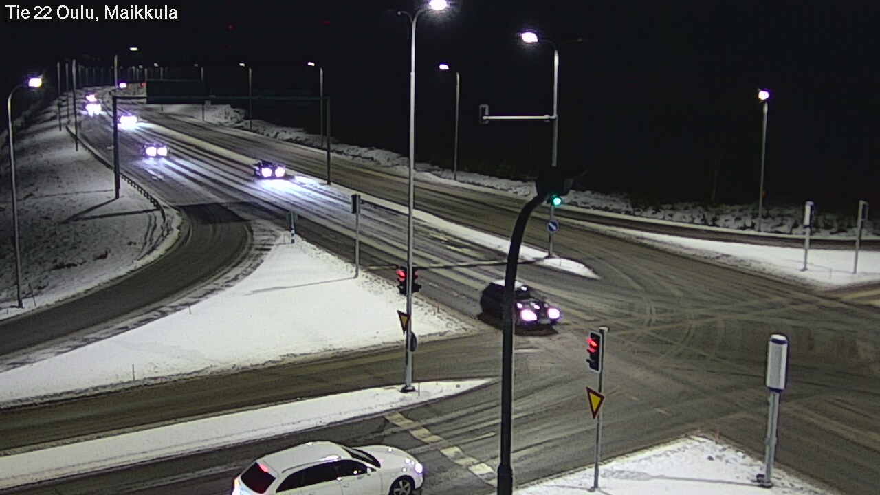 Weather Camera Image Väg 22 Uleåborg Maikkula, Oulu, Pohjois-Pohjanmaa