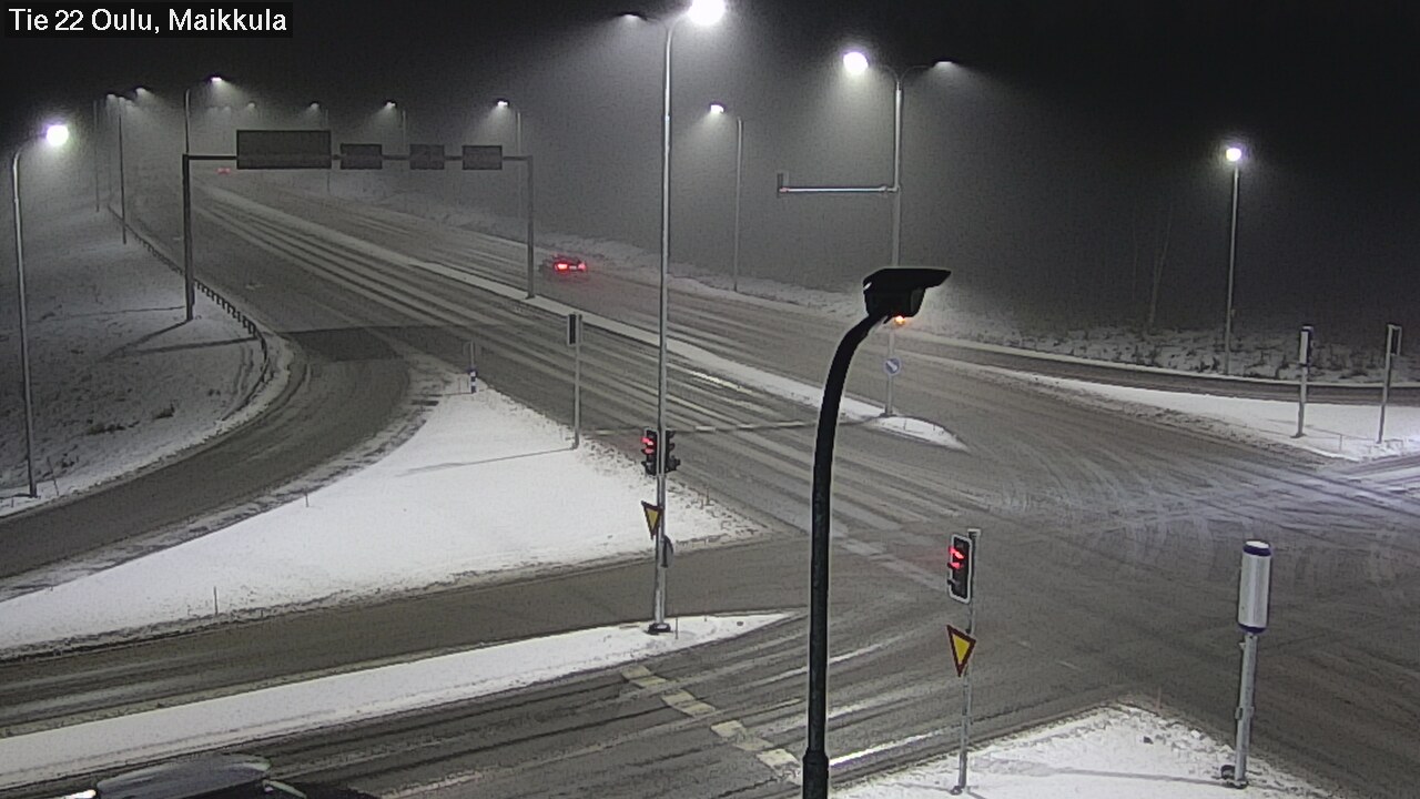 Weather Camera Image Väg 22 Uleåborg Maikkula, Oulu, Pohjois-Pohjanmaa