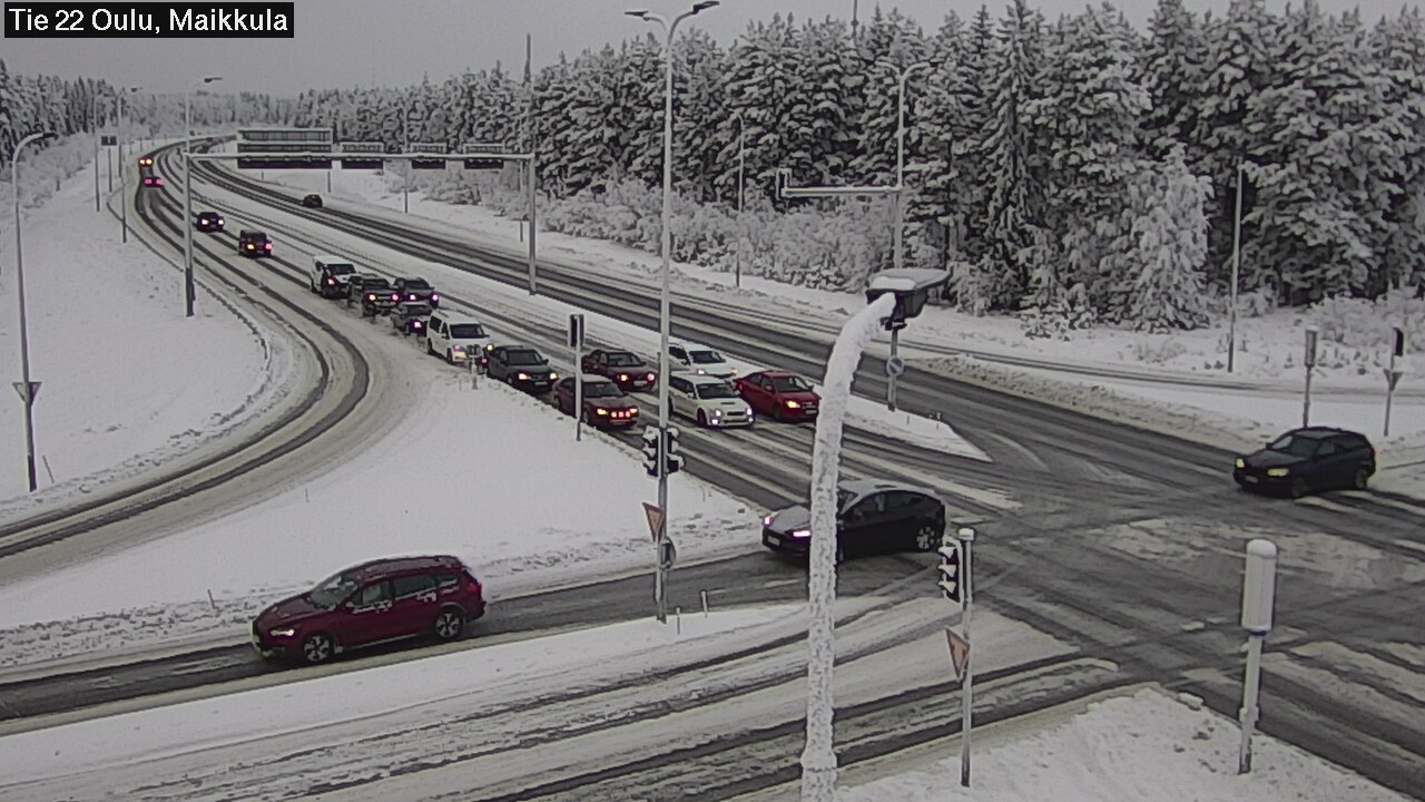 Weather Camera Image Road 22 Oulu Maikkula, Oulu, Pohjois-Pohjanmaa