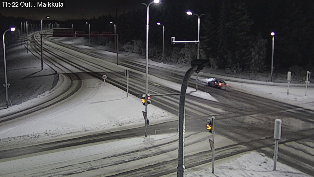 Weather Camera Image Väg 22 Uleåborg Maikkula, Oulu, Pohjois-Pohjanmaa