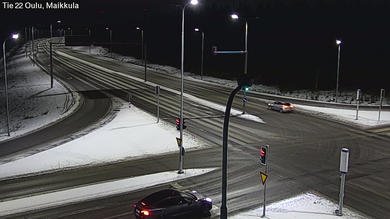 Weather Camera Image Väg 22 Uleåborg Maikkula, Oulu, Pohjois-Pohjanmaa