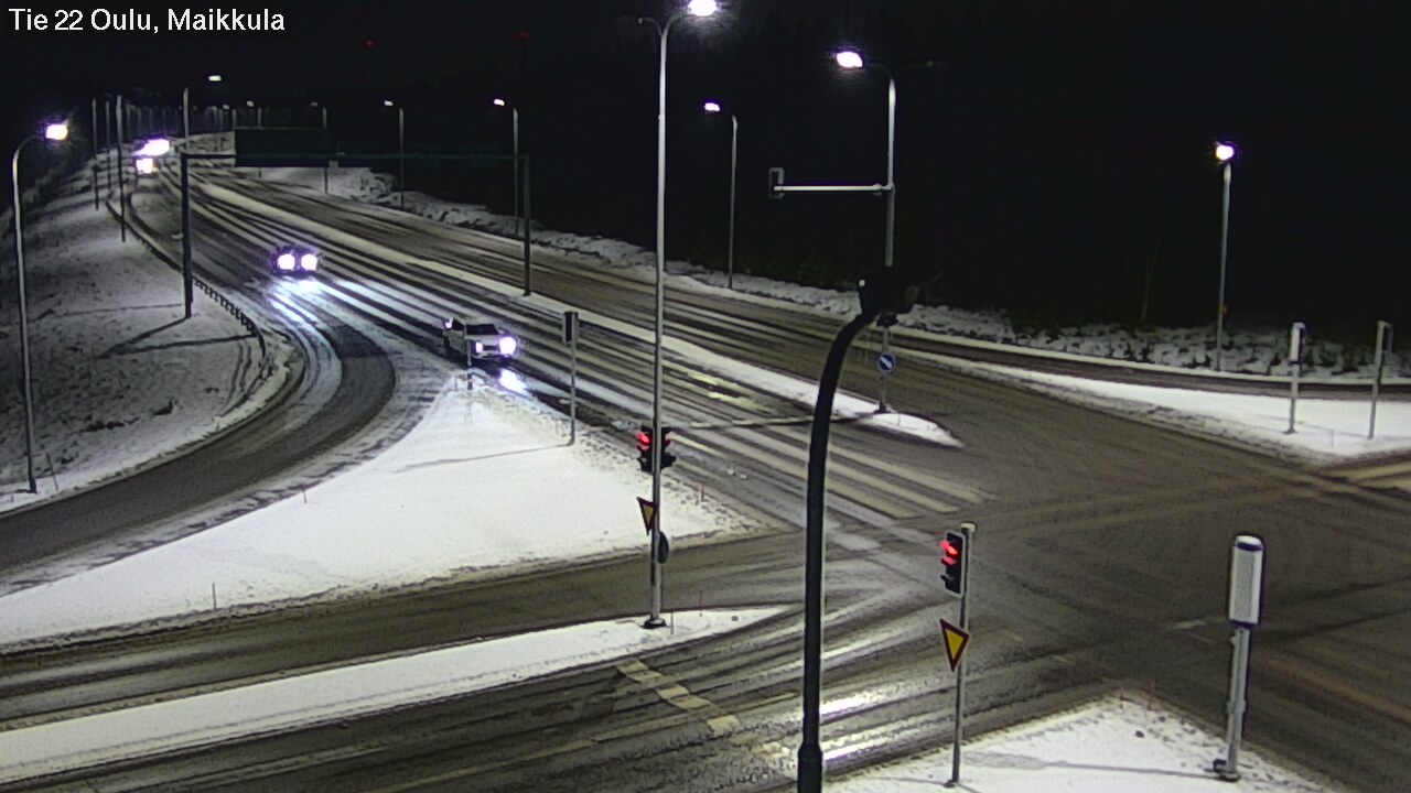 Weather Camera Image Väg 22 Uleåborg Maikkula, Oulu, Pohjois-Pohjanmaa