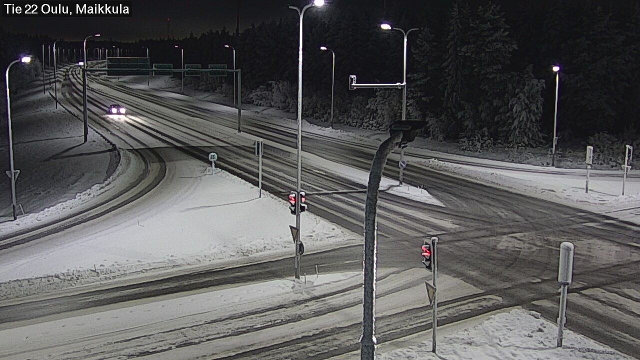 Weather Camera Image Väg 22 Uleåborg Maikkula, Oulu, Pohjois-Pohjanmaa