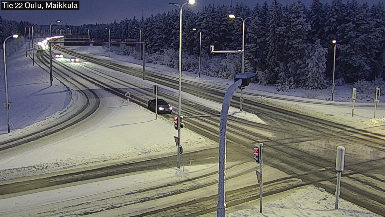 Weather Camera Image Road 22 Oulu Maikkula, Oulu, Pohjois-Pohjanmaa
