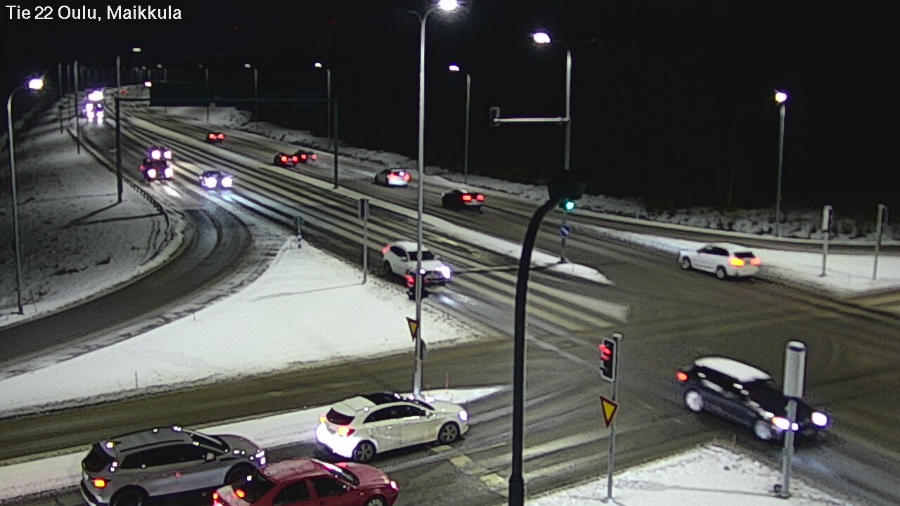 Weather Camera Image Väg 22 Uleåborg Maikkula, Oulu, Pohjois-Pohjanmaa