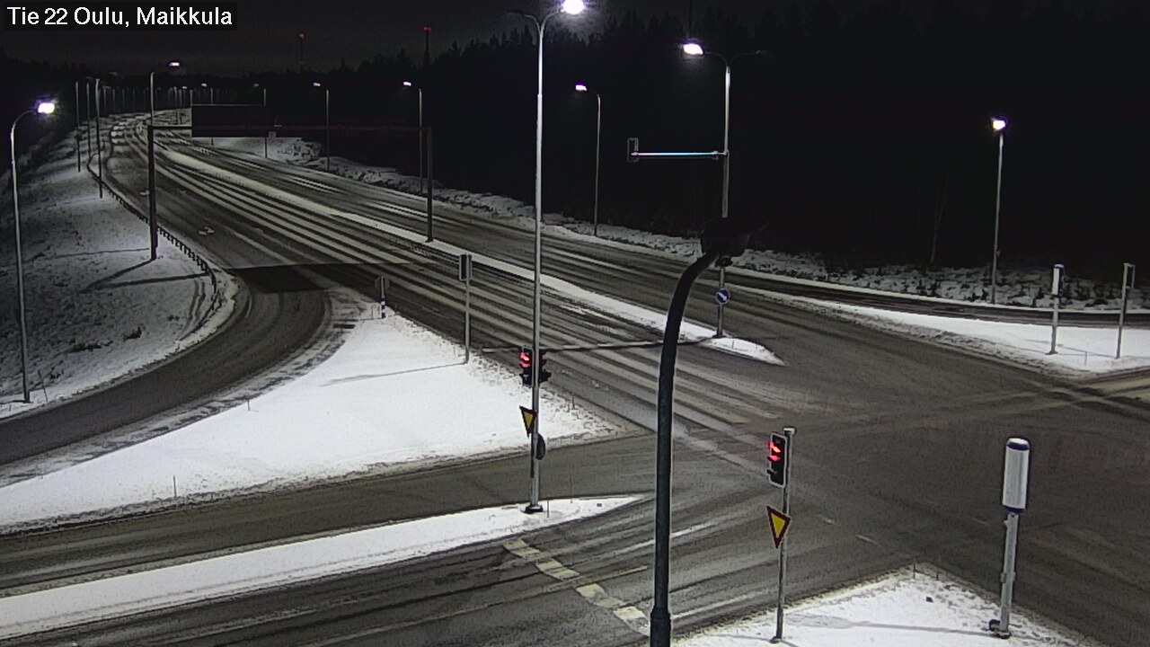Weather Camera Image Väg 22 Uleåborg Maikkula, Oulu, Pohjois-Pohjanmaa