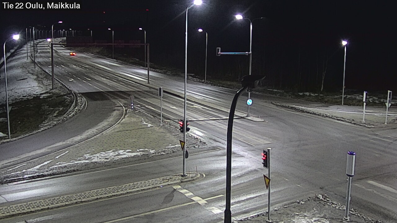 Weather Camera Image Väg 22 Uleåborg Maikkula, Oulu, Pohjois-Pohjanmaa