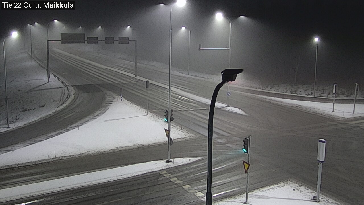 Weather Camera Image Väg 22 Uleåborg Maikkula, Oulu, Pohjois-Pohjanmaa