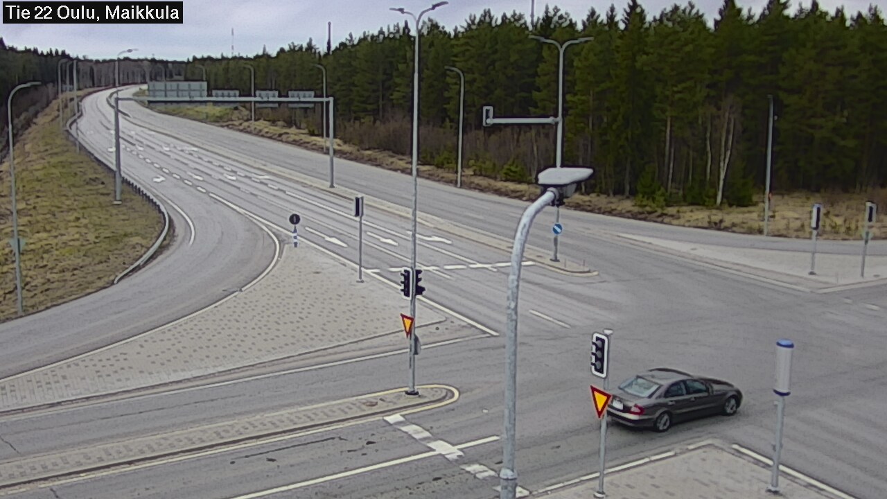 Weather Camera Image Road 22 Oulu Maikkula, Oulu, Pohjois-Pohjanmaa