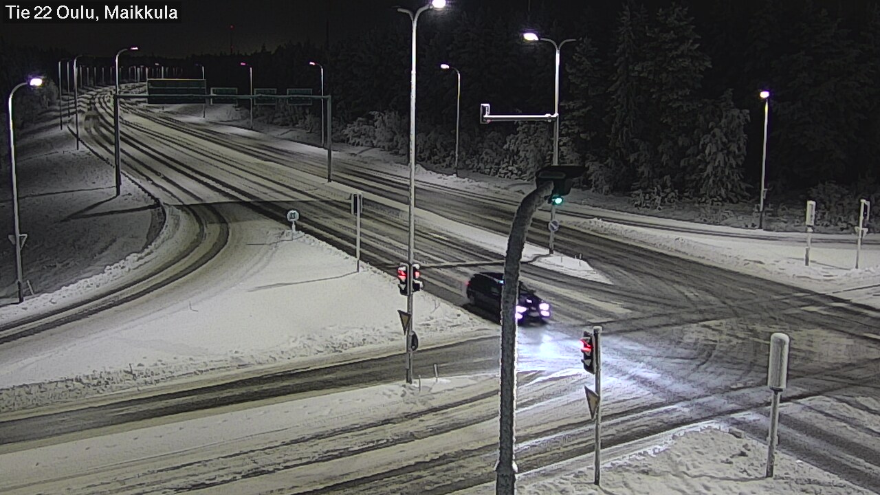 Weather Camera Image Väg 22 Uleåborg Maikkula, Oulu, Pohjois-Pohjanmaa