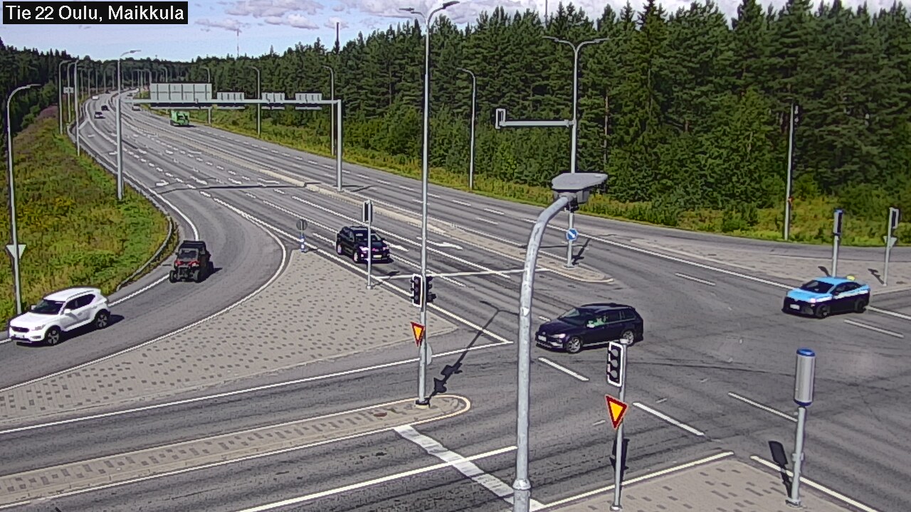 Weather Camera Image Väg 22 Uleåborg Maikkula, Oulu, Pohjois-Pohjanmaa
