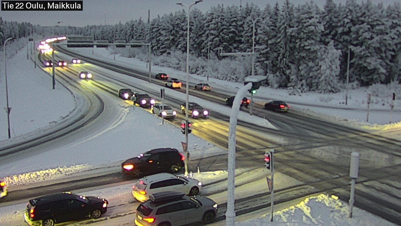 Weather Camera Image Road 22 Oulu Maikkula, Oulu, Pohjois-Pohjanmaa