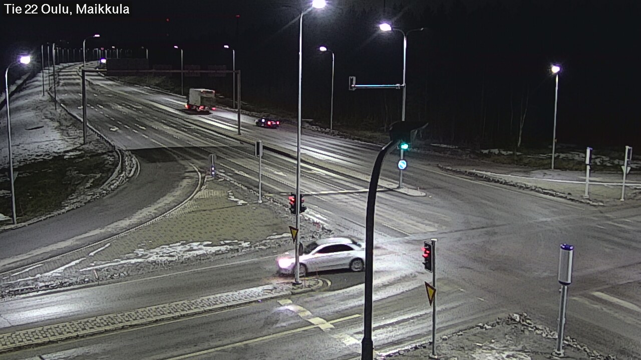 Weather Camera Image Väg 22 Uleåborg Maikkula, Oulu, Pohjois-Pohjanmaa