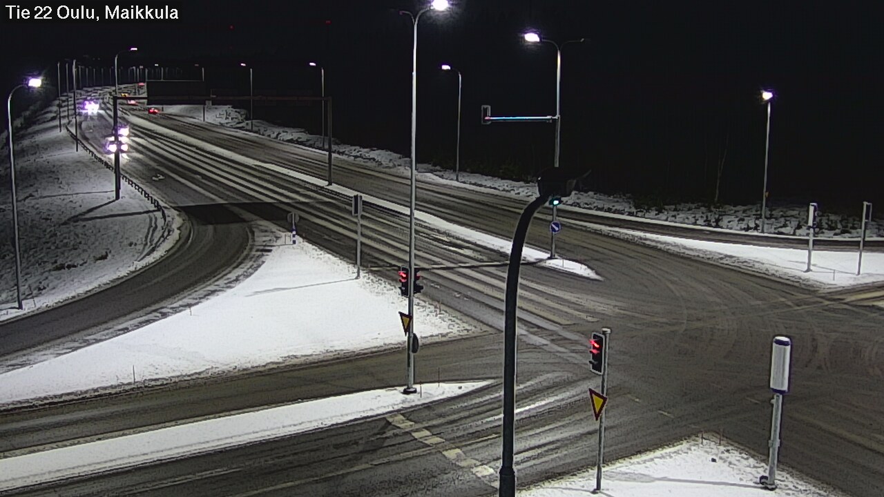 Weather Camera Image Väg 22 Uleåborg Maikkula, Oulu, Pohjois-Pohjanmaa
