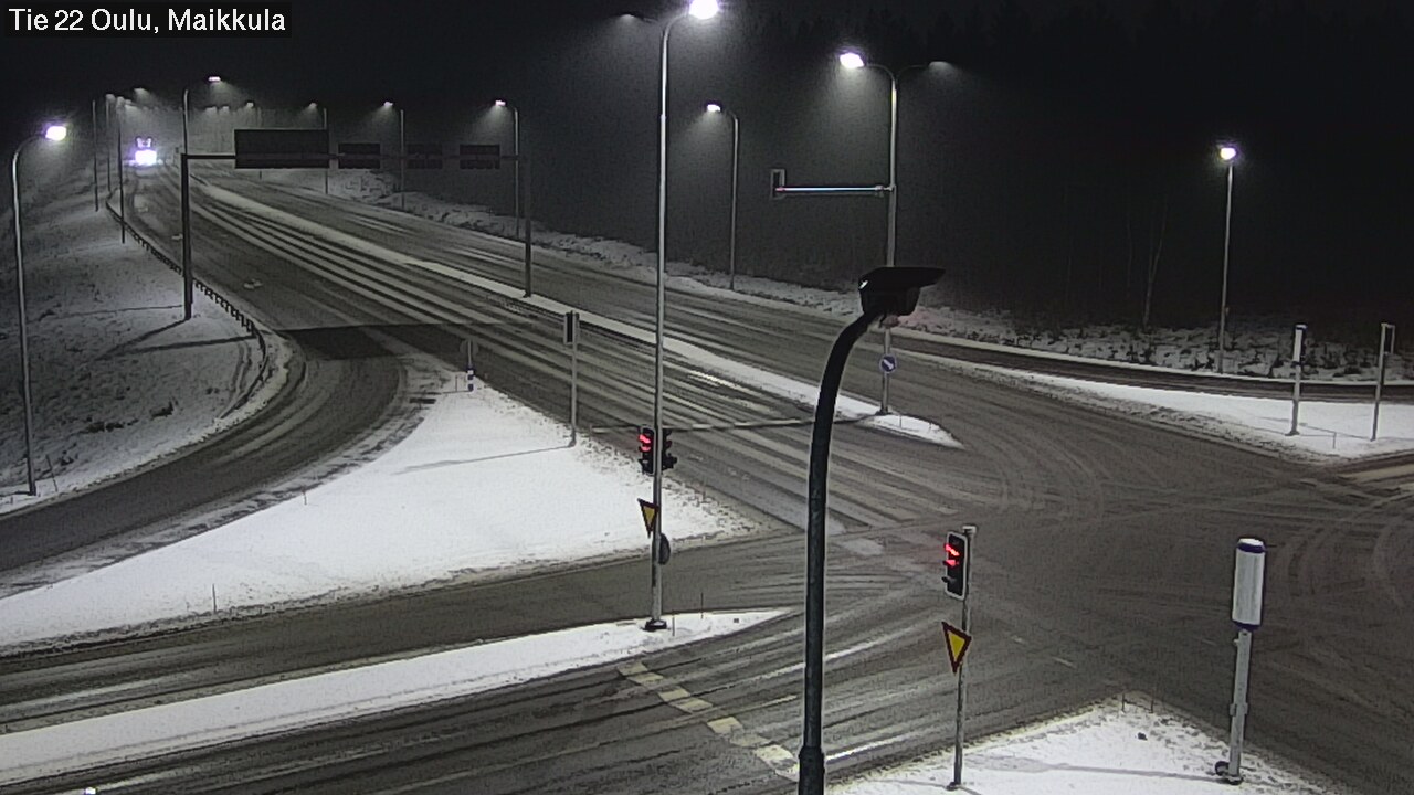 Weather Camera Image Väg 22 Uleåborg Maikkula, Oulu, Pohjois-Pohjanmaa
