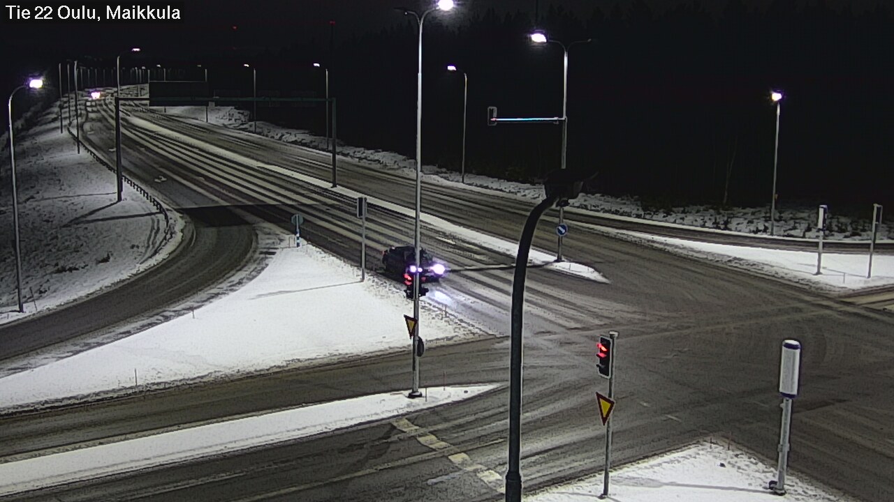 Weather Camera Image Väg 22 Uleåborg Maikkula, Oulu, Pohjois-Pohjanmaa