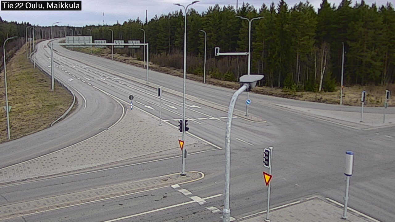 Weather Camera Image Road 22 Oulu Maikkula, Oulu, Pohjois-Pohjanmaa