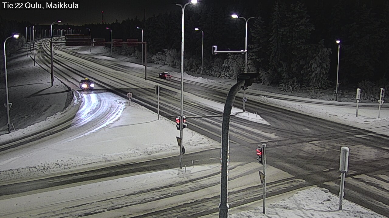 Weather Camera Image Väg 22 Uleåborg Maikkula, Oulu, Pohjois-Pohjanmaa