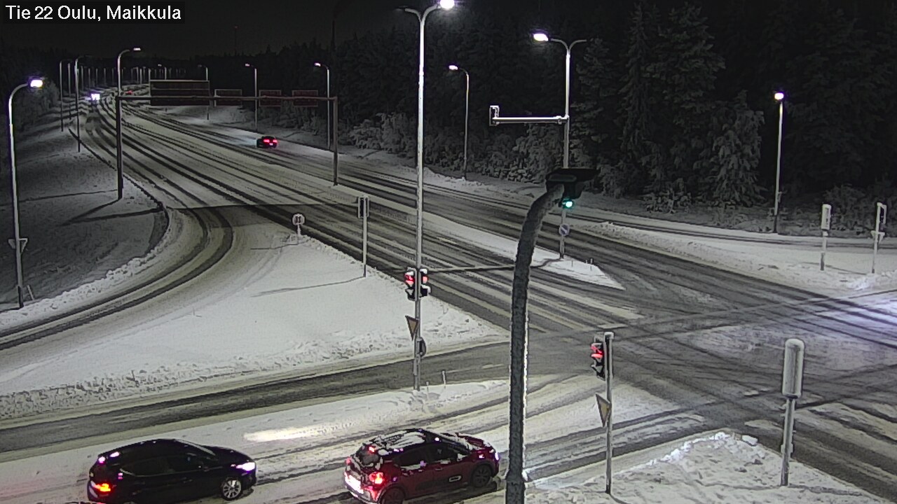 Weather Camera Image Väg 22 Uleåborg Maikkula, Oulu, Pohjois-Pohjanmaa