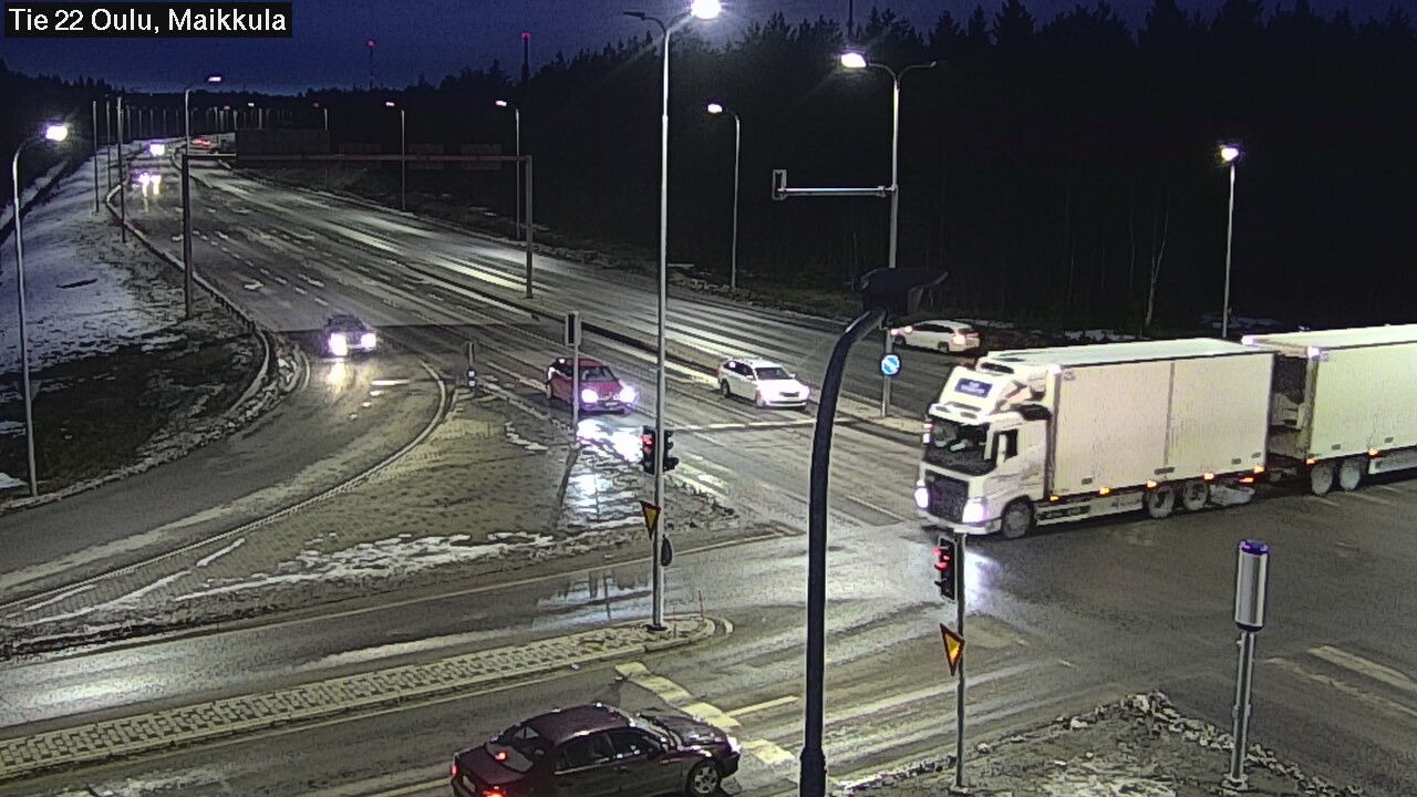 Weather Camera Image Väg 22 Uleåborg Maikkula, Oulu, Pohjois-Pohjanmaa
