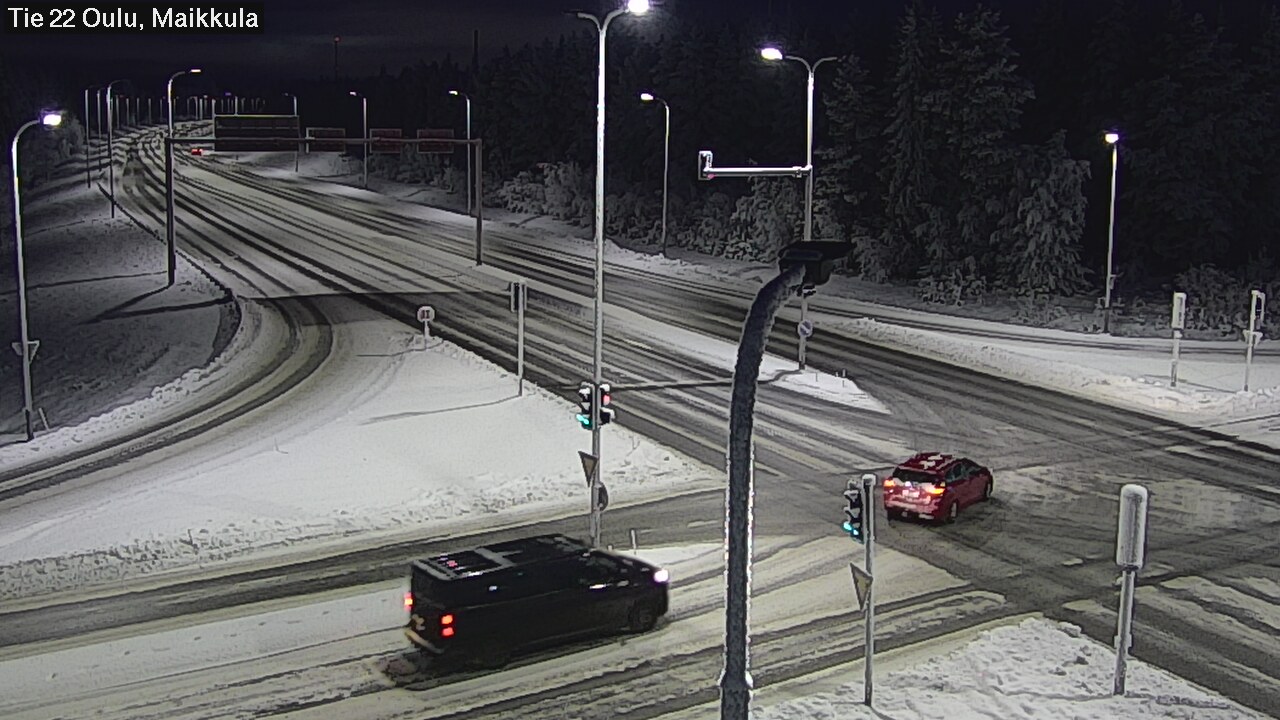 Weather Camera Image Väg 22 Uleåborg Maikkula, Oulu, Pohjois-Pohjanmaa