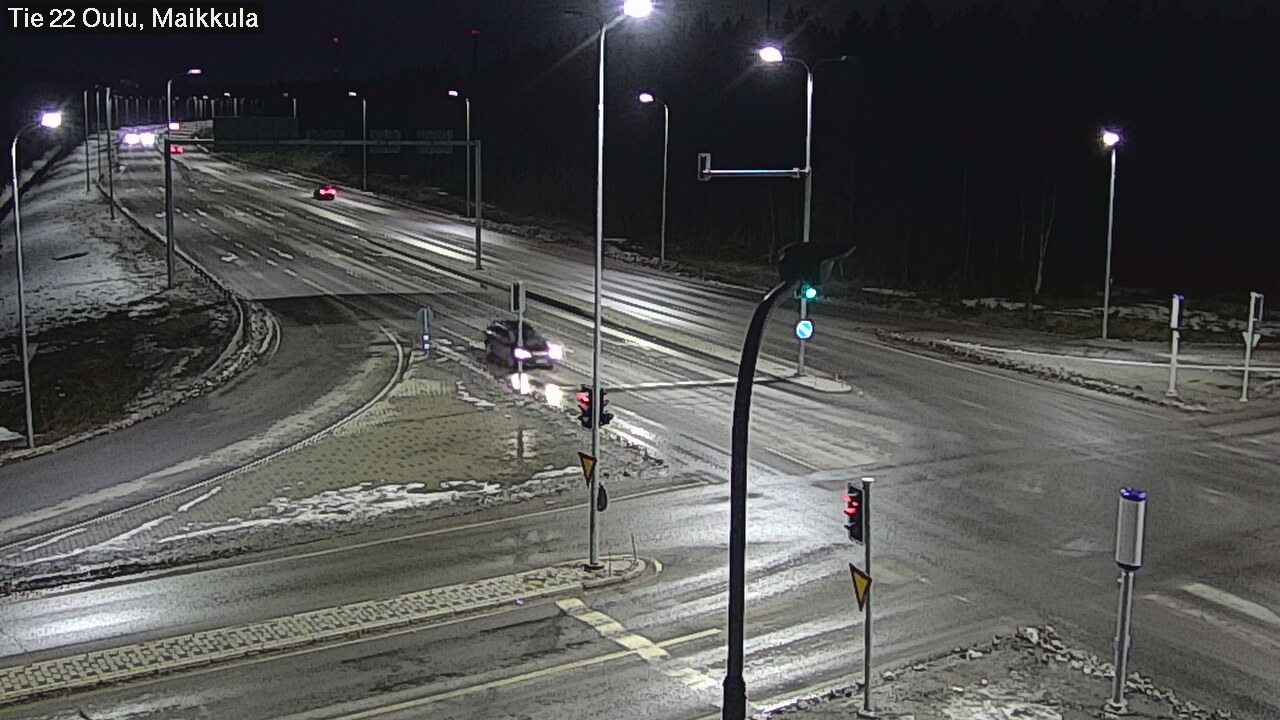 Weather Camera Image Väg 22 Uleåborg Maikkula, Oulu, Pohjois-Pohjanmaa