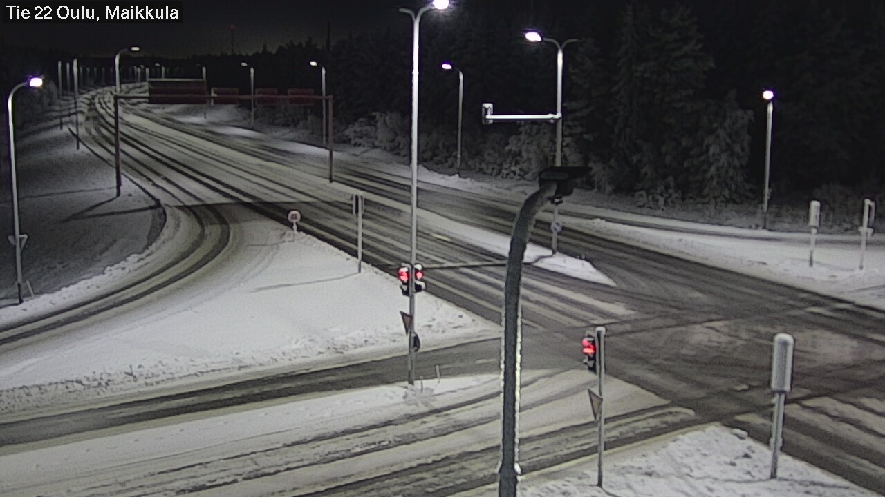 Weather Camera Image Väg 22 Uleåborg Maikkula, Oulu, Pohjois-Pohjanmaa