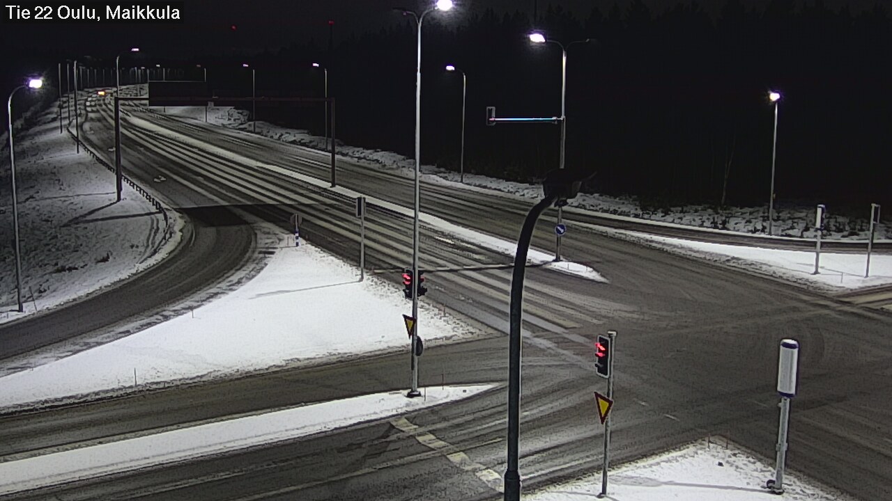 Weather Camera Image Väg 22 Uleåborg Maikkula, Oulu, Pohjois-Pohjanmaa