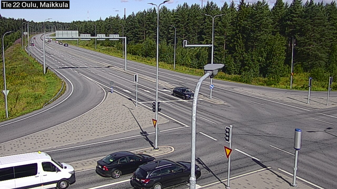 Weather Camera Image Väg 22 Uleåborg Maikkula, Oulu, Pohjois-Pohjanmaa