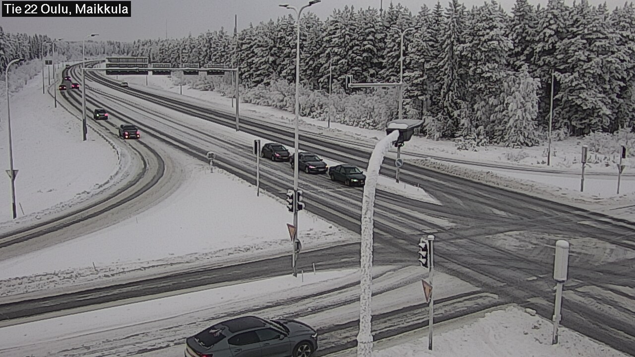 Weather Camera Image Road 22 Oulu Maikkula, Oulu, Pohjois-Pohjanmaa