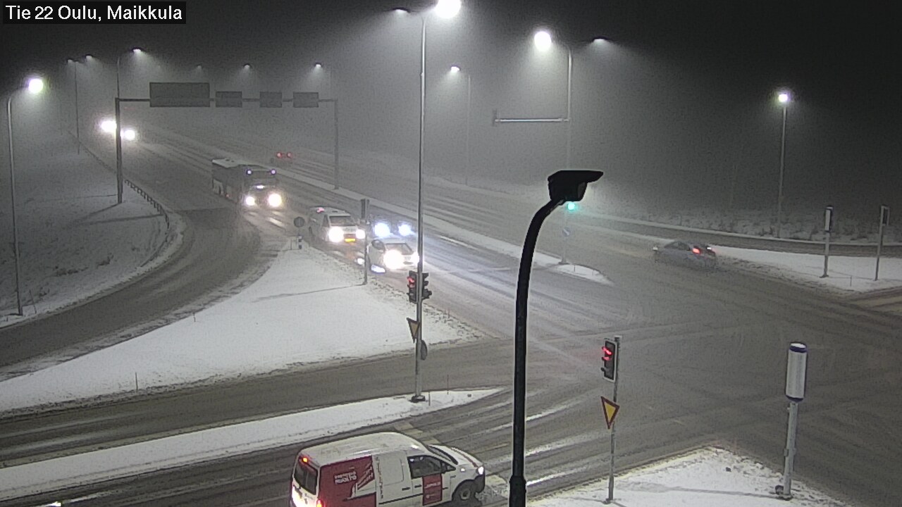 Weather Camera Image Väg 22 Uleåborg Maikkula, Oulu, Pohjois-Pohjanmaa