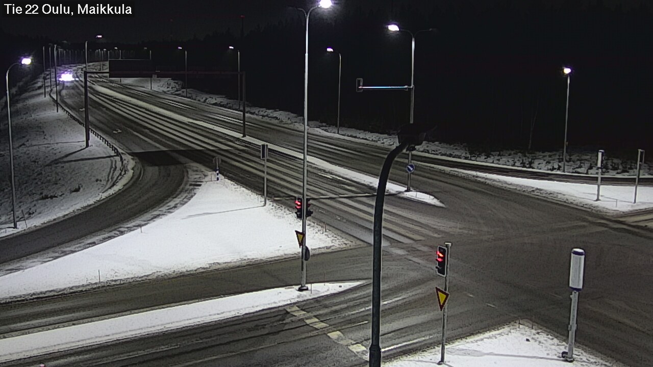 Weather Camera Image Väg 22 Uleåborg Maikkula, Oulu, Pohjois-Pohjanmaa